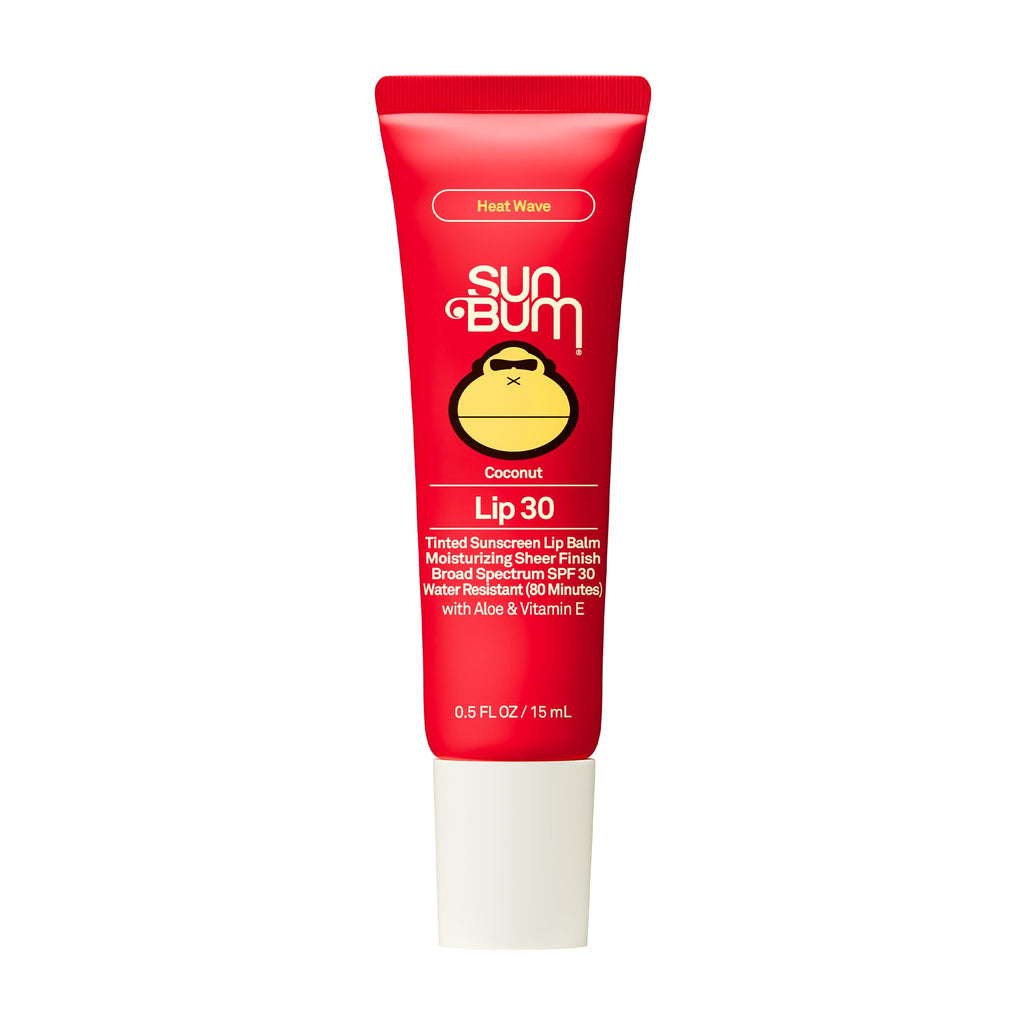 Sun Bum SPF 30 Coconut Sunscreen Lip Balm, Sunset Cove Tinted - 0.5 oz | Broad Spectrum Moisturizing with Aloe and Vitamin E, Vegan, Hawaii 104 Act Compliant (Made without Octinoxate & Oxybenzone)