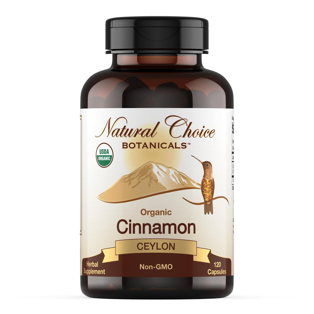 USDA Organic Ceylon Cinnamon Supplement, 120 Capsules
