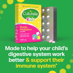 Culturelle Daily Chewable Probiotics for Kids Ages 3+, Berry Flavor, 30 Ct | From the #1 Pediatrician Recommended Brand± Promotes Digestive Gut Health, Oral Care & Immune Support* 5B CFUs, Gluten Free