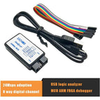 Buy now 1Set USB Logic Analyzer Device Set USB Cable 24MHz 8CH 24MHz 8 Channel UART IIC SPI Debug for Arduino ARM FPGA M100 Hot at indiglob india