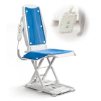 VOCIC Upgrade Electric Chair Lift with Wheels, Get Up from Floor, Portable Lift Assist Devices for Elderly, Includes 2 Types Suction Cups, Support Up to 300 LBS, No Assembly, AX10