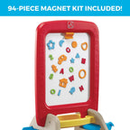 Buy now Step2 All Around Easel for Two, Kids Activity Table, Double-Sided Art Board, Made of Durable Plastic, Includes 94-Piece Soft Foam Magnets, For Toddlers 3+ Years Old at indiglob india