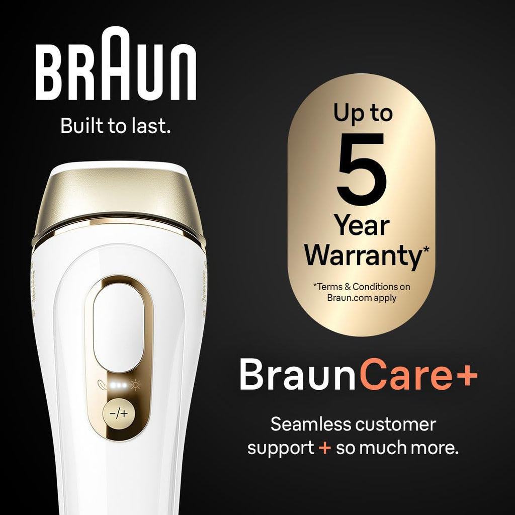 Braun IPL, Silk·Expert Pro 5, IPL Hair Removal for Women and Men, Permanent Laser Hair Reduction At-Home, 4 Heads, IPL5347