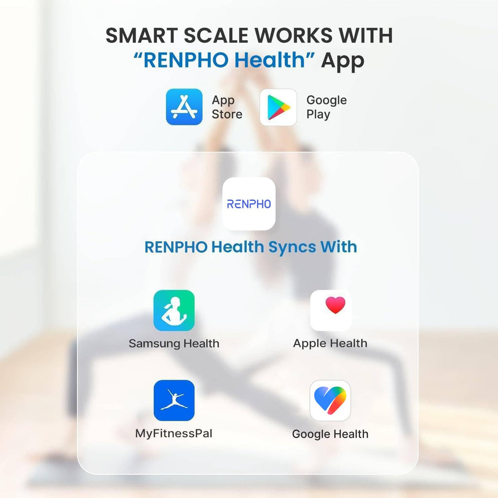 RENPHO Elis 1 Smart Scale, USB-C Rechargeable, 13 Body Metrics, 400lbs
