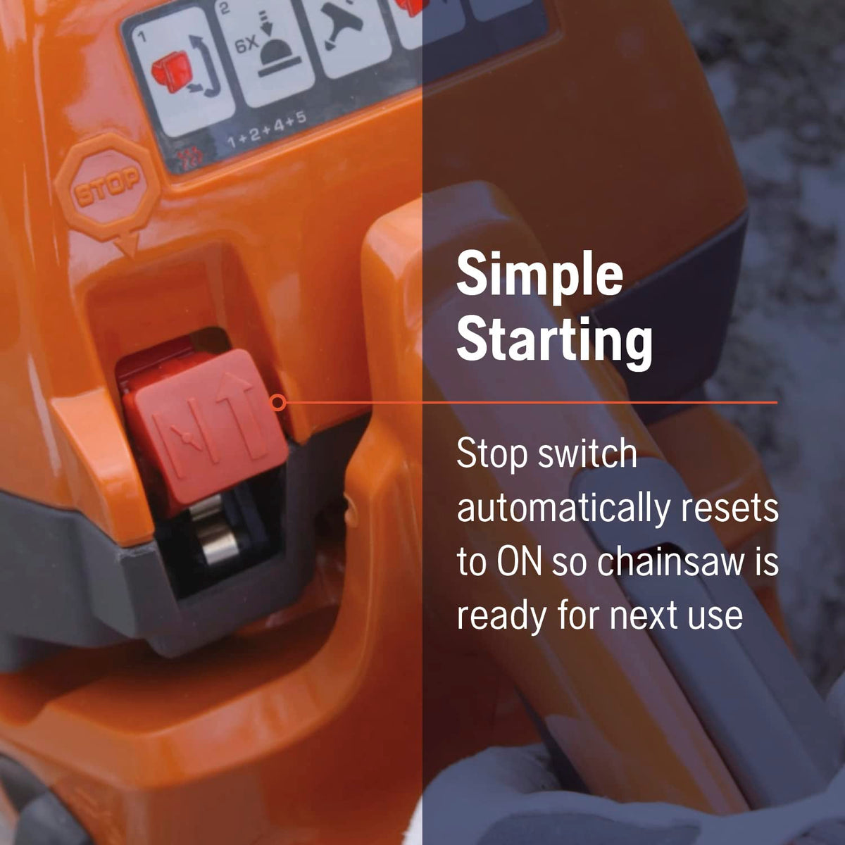 Husqvarna 130 Gas Powered Chainsaw, 16 Inch