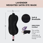 Buy now Kitsch Weighted Satin Sleep Mask - Weighted Eye Masks for Sleep and Travel - Lavender Sleeping Mask for Women and Men - Light Blocking, Adjustable Strap, Ultra-Soft (4.1oz/116g) at indiglob india