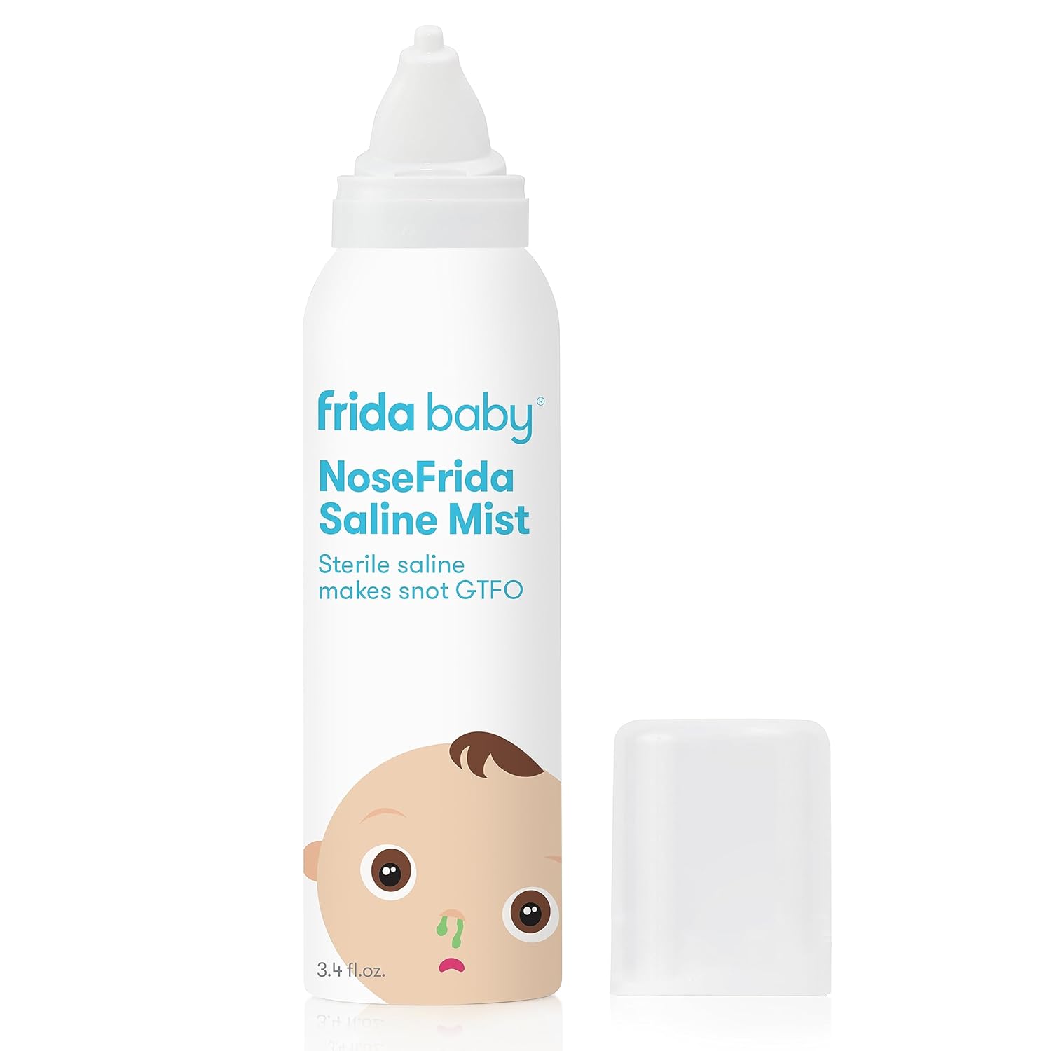 Buy now Frida Baby NoseFrida Saline Mist Spray, Baby Saline Nasal Spray Decongestant for Allergy Relief and Congestion Relief to Soften Nasal Passages, 0.68 fl oz Mist at indiglob india