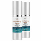 Sun Coast Sciences - Total Package Serum - Vitamin C Serum with Hyaluronic Acid & Peptides for Face - Hydrating Anti Aging Face Serum for Smoother, Firmer Looking Skin - 1 Fl Oz (Pack of 1)