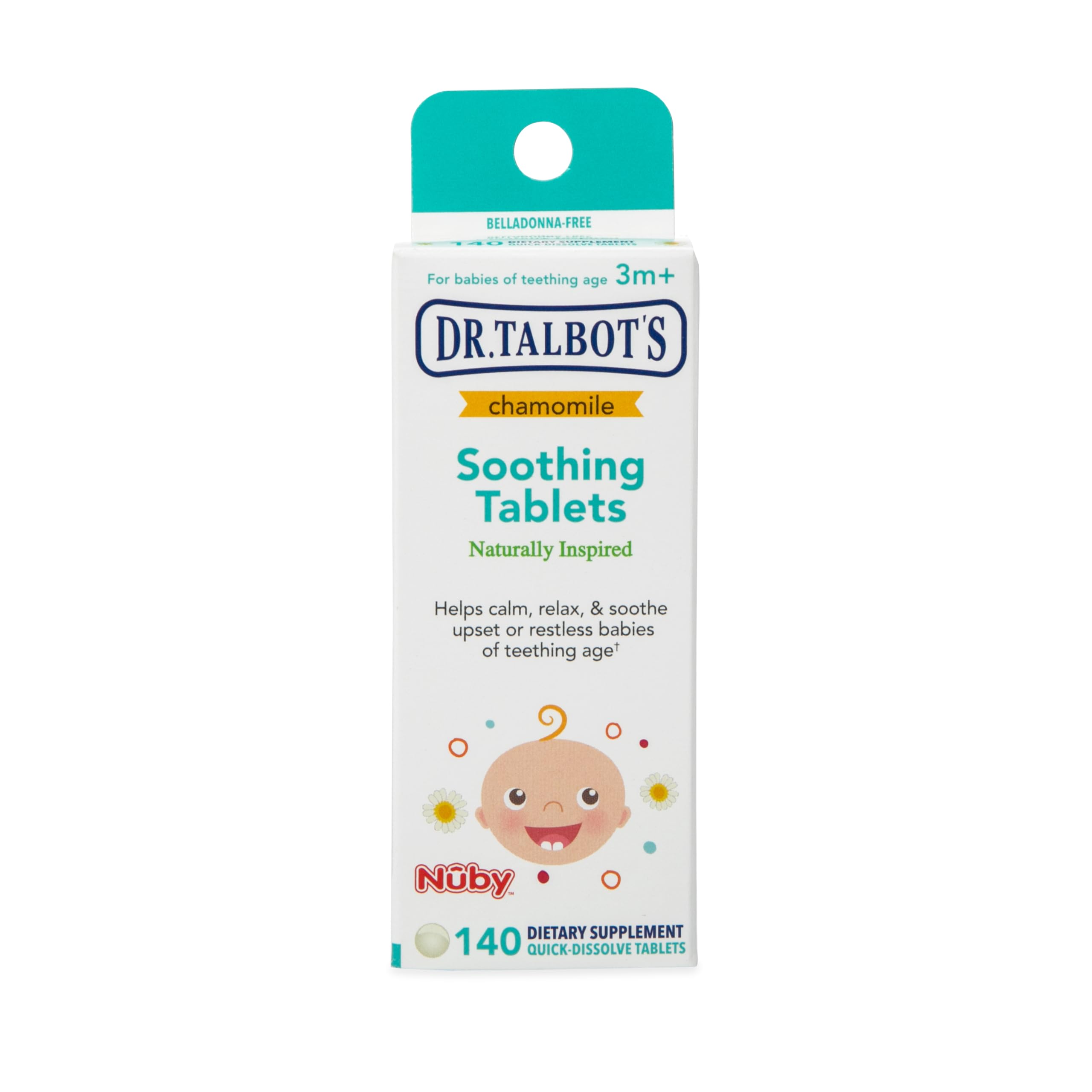 Dr. Talbot's Chamomile Soothing Tablets, Quick Dissolve, 140 Count | Quick Dissolve