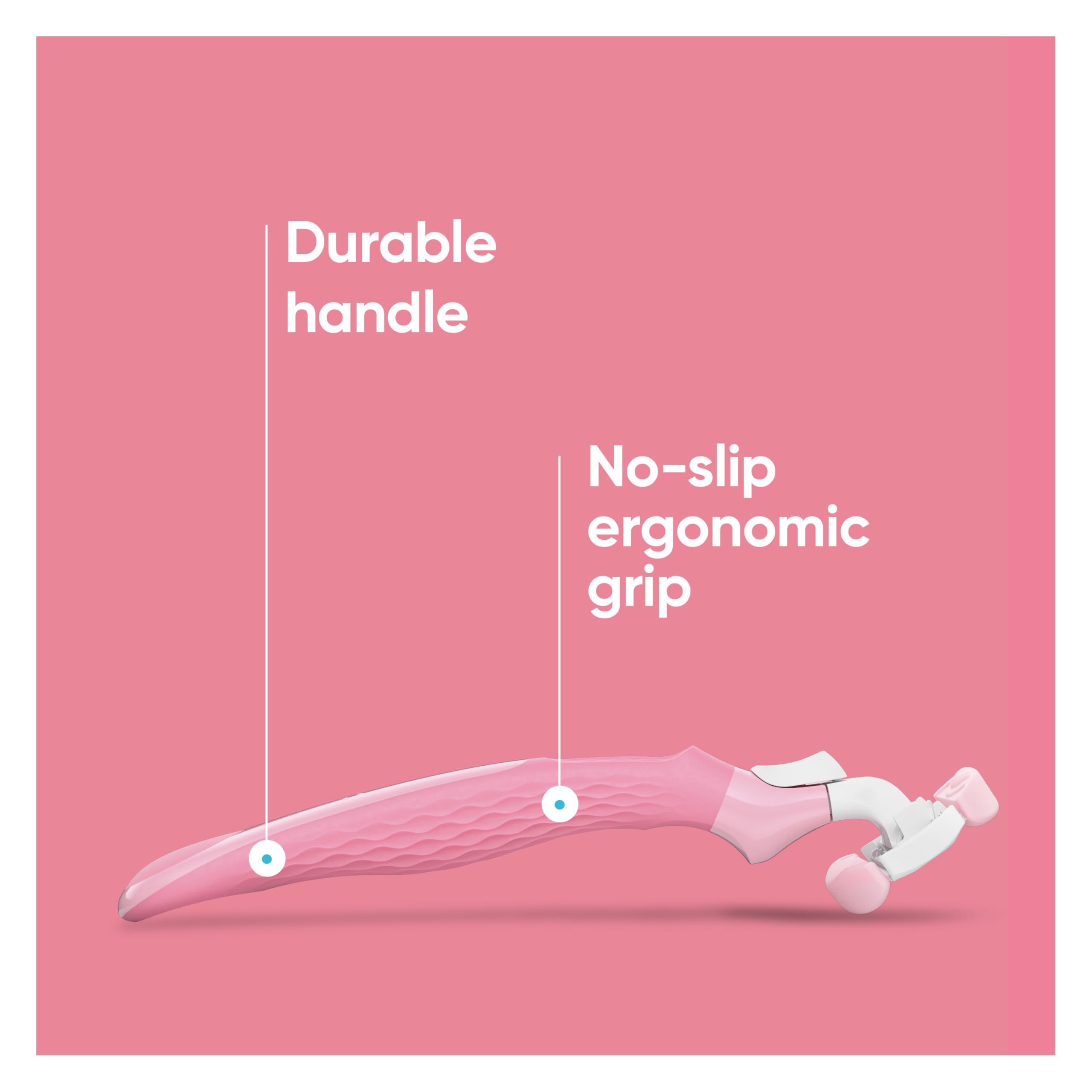 Gillette Venus ComfortGlide White Tea Women's Razor 1 Handle + 4 Blade Refills