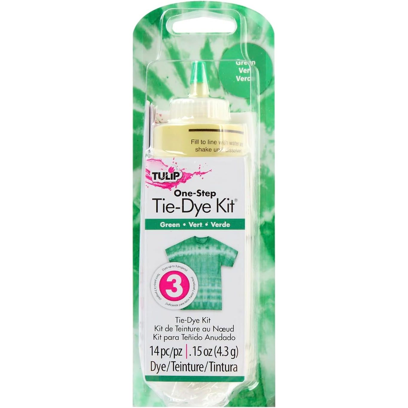 Buy now Tulip One-Step Tie-Dye Kit, Vibrant Colors for Fabric 4 fl oz, Yellow Green at indiglob india