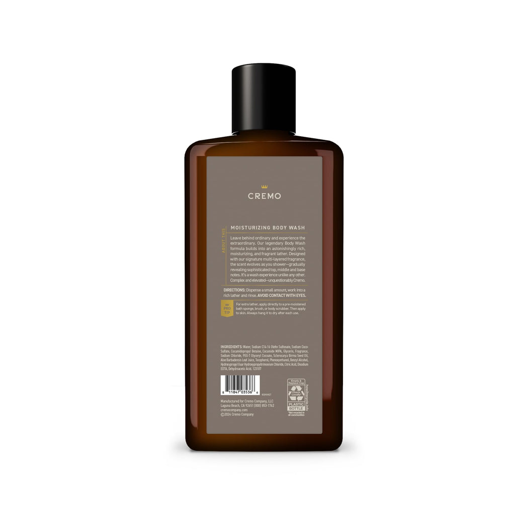 Buy now Cremo Body Wash Men, A Vintage Suede with Notes of White Moss and Rich Amber, 16 Fl Oz at indiglob india