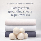 Premium New Zealand Wool Dryer Balls - 6-Pack, 100% Organic, Hand-Felted, Reusable, Reduce Drying Time - Natural Fabric Softening, Wrinkle & Static Reduction