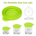5 Pack Pet Food Can Covers Universal Can Lids Safe/Silicone Dog&Cat Food Can Lid Covers