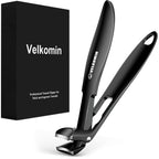 Toenail Clippers for Seniors, Long Handled Curved Head Nail Clippers with Catcher, Ultra-Sharp Heavy Duty for Thick Nails, Ergonomic Design for Men & Women, 18-Month Replacement Warranty