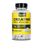 CON-CRET Creatine HCl Capsules for Women and Men, 90 Count | No Bloating or Water Retention, Muscle, Strength & Cognitive Support, USA Made, NSF Certified