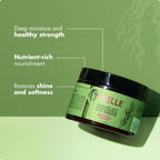 Mielle Organics Rosemary Mint Strengthening Hair Mask, Deep Conditioning Treatment Enriched with Biotin, Honey & Coconut Oil - Helps Encourage Longer, Healthier Strands, 12 Ounce