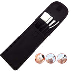 Buy now Pedicure Knife Set, 4Pcs Professional Stainless Steel Ingrown Toenail Knife Tools with Storage Bag Nail Knives Cuticle Remover for Feet Ingrown Toe Nail Correction Pedicure Tools Kit at indiglob india