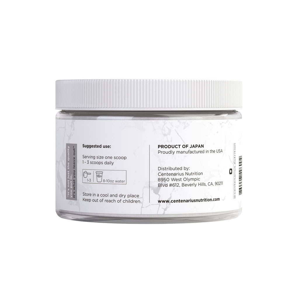 Premium Glycine Powder 250g | Amino Acids Supplement for Post Workout Muscle Recovery, Digestion, Sleep Aid + More - Vegan, Additive-Free, Third-Party Tested | Centenarius Nutrition