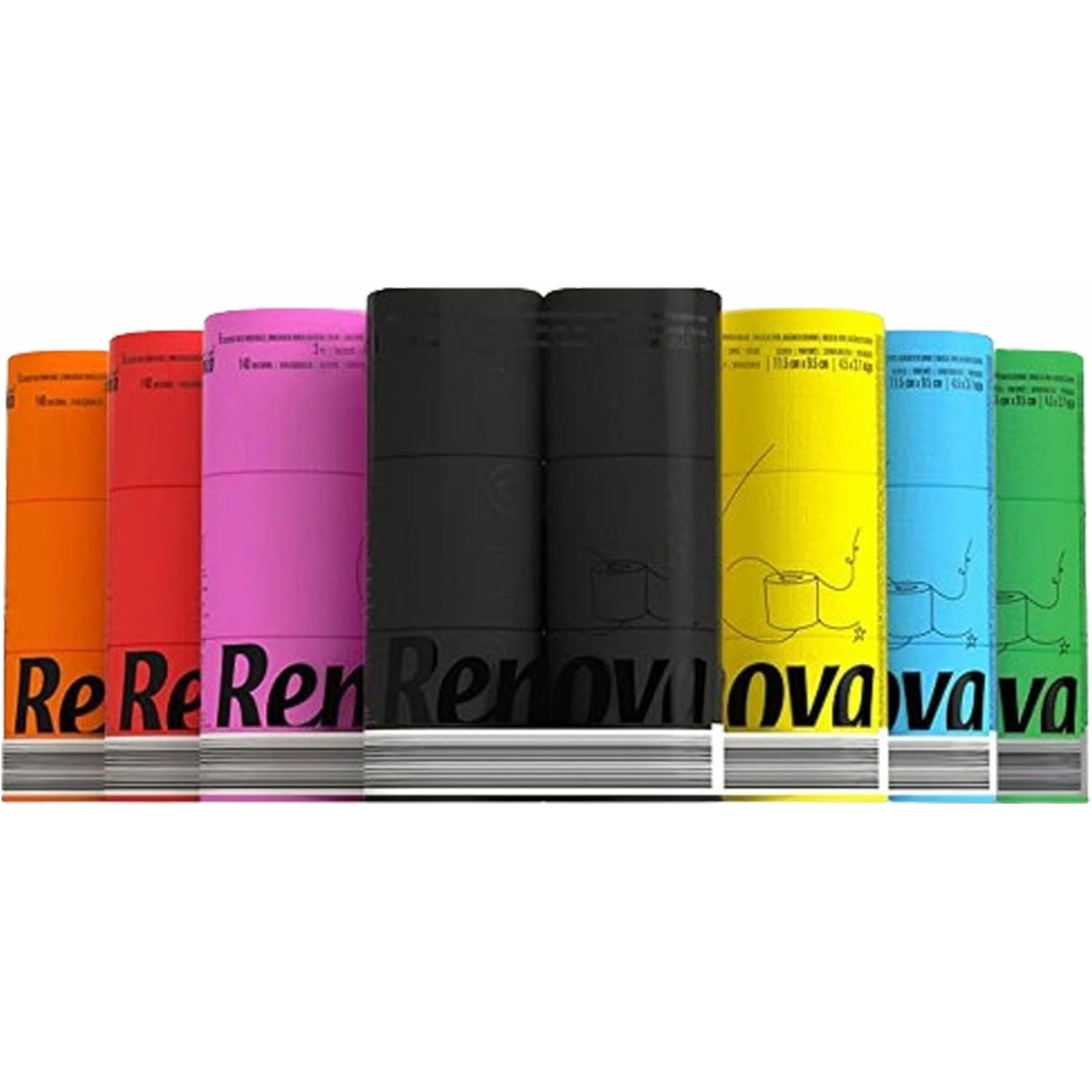 Buy now Renova Toilet Roll - Black, 6 Count (Pack of 1) at indiglob india