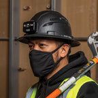 Buy now Klein Tools 60347 Hard Hat, Vented Full Brim, Class C, Premium KARBN Pattern, Rechargeable Lamp, Padded Sweat-Wicking Sweatband, Top Pad at indiglob india