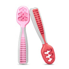 Buy now NumNum Baby Spoons Set, Baby Essentials Pre-Spoon GOOtensils for 6+ Months, First Stage Self-Feeding Spoons for Baby Led Weaning (BLW), Silicone Toddler Utensils, BPA-Free, 2 Pack Gray/Green at indiglob india