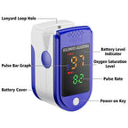 Fingertip Pulse Oximeter Blood Oxygen Saturation Monitor with OLED Screen Included Lanyard