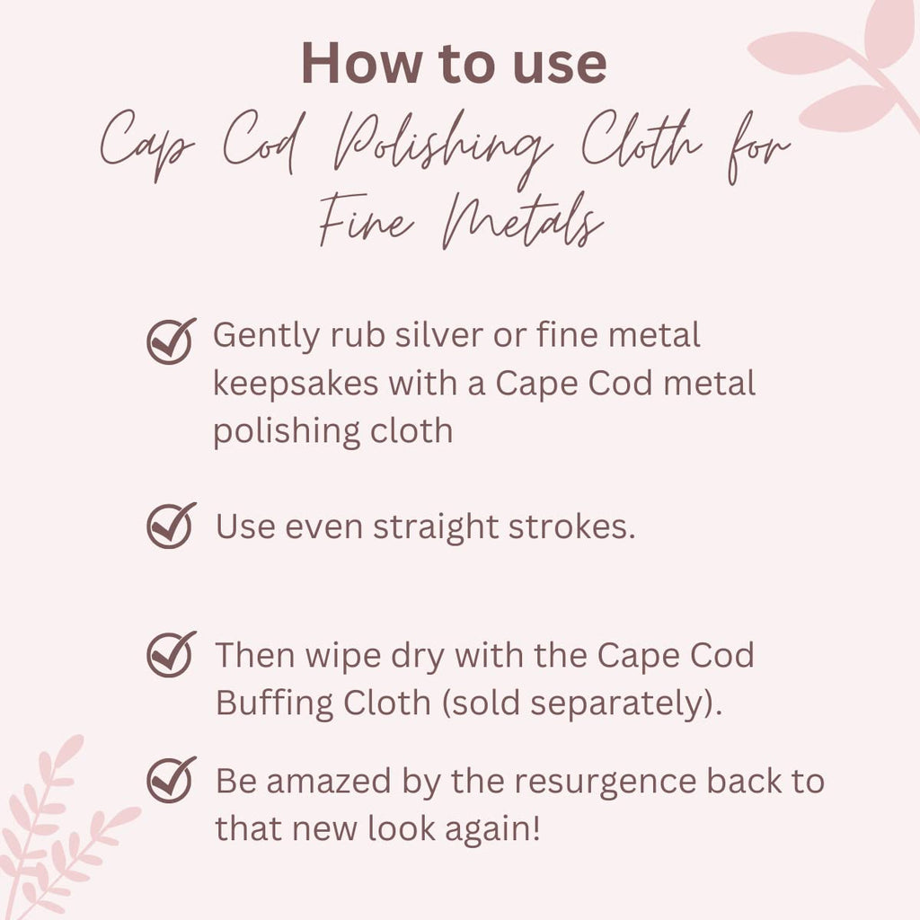 Buy now Cape Cod Polishing Cloths for Fine Metals | Jewelry Cleaner and Tarnish Remover | Silver Polishing to a Brilliant Shine | Foil Pack of (2) 4x6 Cloths at indiglob india