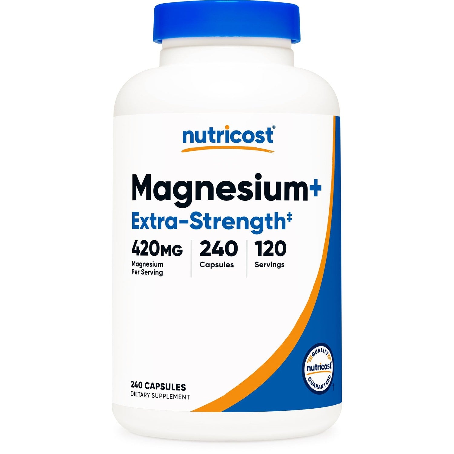 Nutricost Magnesium+ Extra Strength 420mg, 240 Capsules - 120 Servings. Magnesium Oxide and Glycinate - Non-GMO, Gluten Free, Vegan Friendly (Pack of 2)