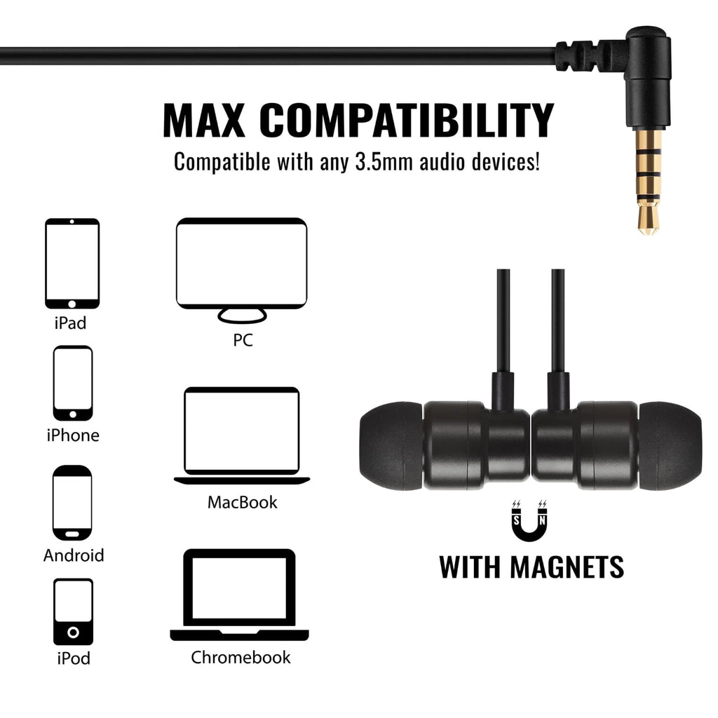 Buy now UliX Rider Wired Earbuds in-Ear Headphones, Earphones with Microphone, 5 Years Warranty, with Anti-Tangle Cable, Ear Buds for iPhone, iPad, Samsung, School Students, Kids, Women, Small Ears at indiglob india