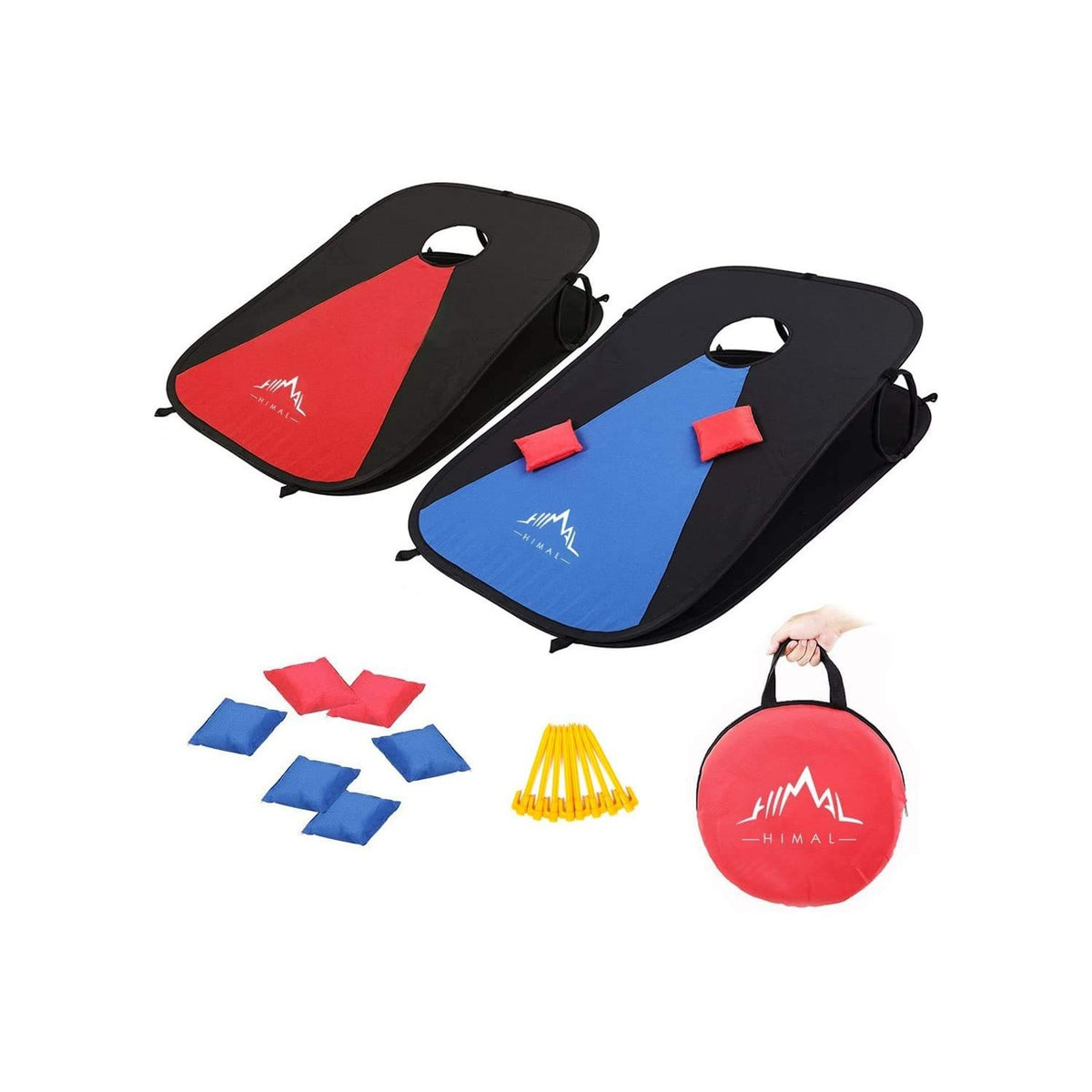 Himal Outdoors Portable Cornhole Board Set, Foldable 3 x 2 Ft