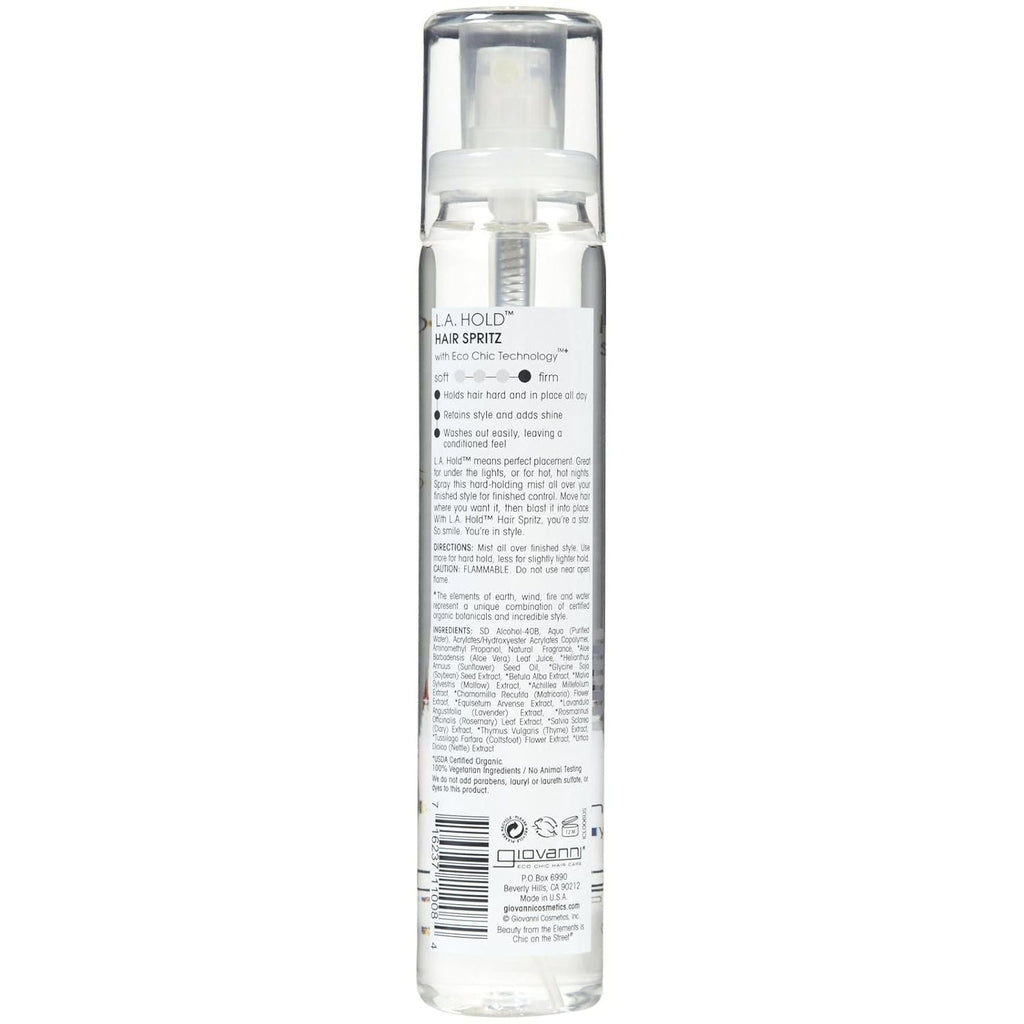Buy now Giovanni LA Hold Hair Spritz - Strong Hold Hair Spray for Women & Men, Hairspray Extra Hold, Hair Setting Spray for Shine, Volume & Control, Volumizing, Firm Hold - 5 Fl Oz (Pack of 1) at indiglob india