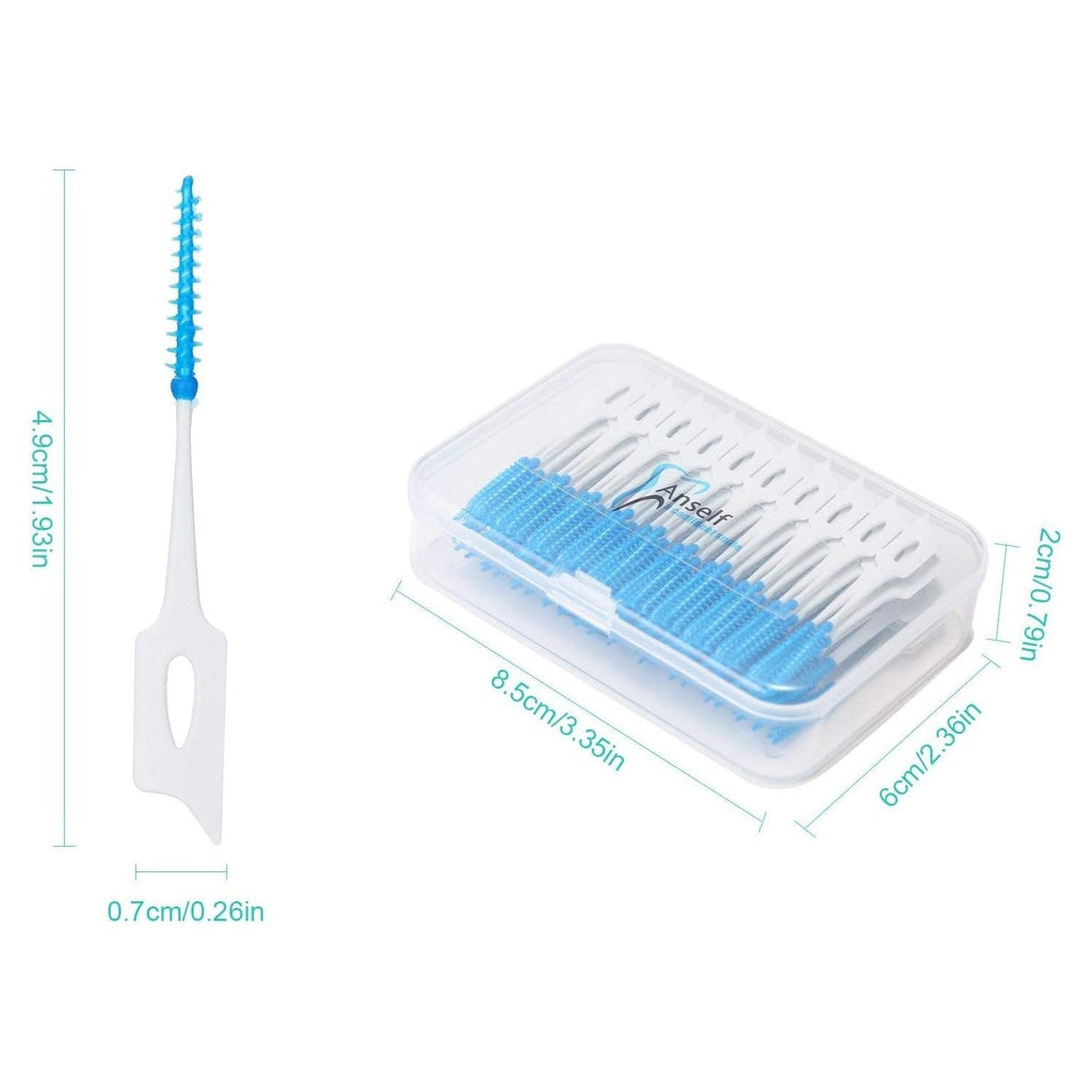 Buy now An-self 160PCS Interdental Brushes Ultra Tight Bristles Tooth Interdental Cleaners Silicone Toothpick Brush Disposable Teeth Soft Picks, Green at indiglob india