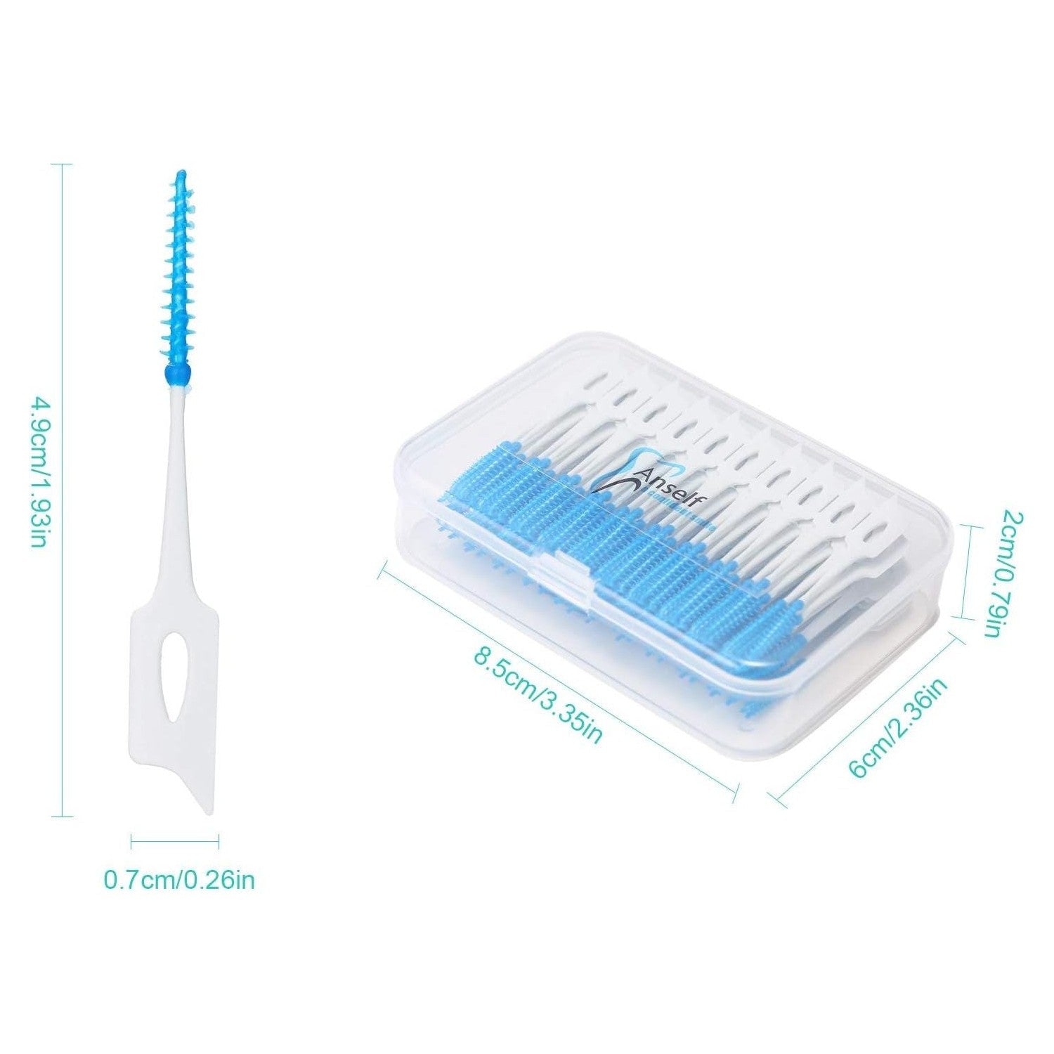 Buy now An-self 160PCS Interdental Brushes Ultra Tight Bristles Tooth Interdental Cleaners Silicone Toothpick Brush Disposable Teeth Soft Picks, Green at indiglob india