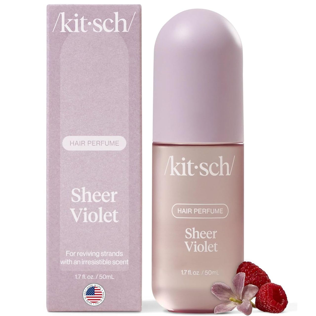 Buy now Kitsch Hair Perfume for Women - Pistachio Latte | Clean, Deodorizing & Patented Odor-Eliminating Technology Hair Spray & Body Mist - Freshen Hair, Body & Pillows - Coconut & Warm Coffee Scent - 50mL Sheer Violet at indiglob india