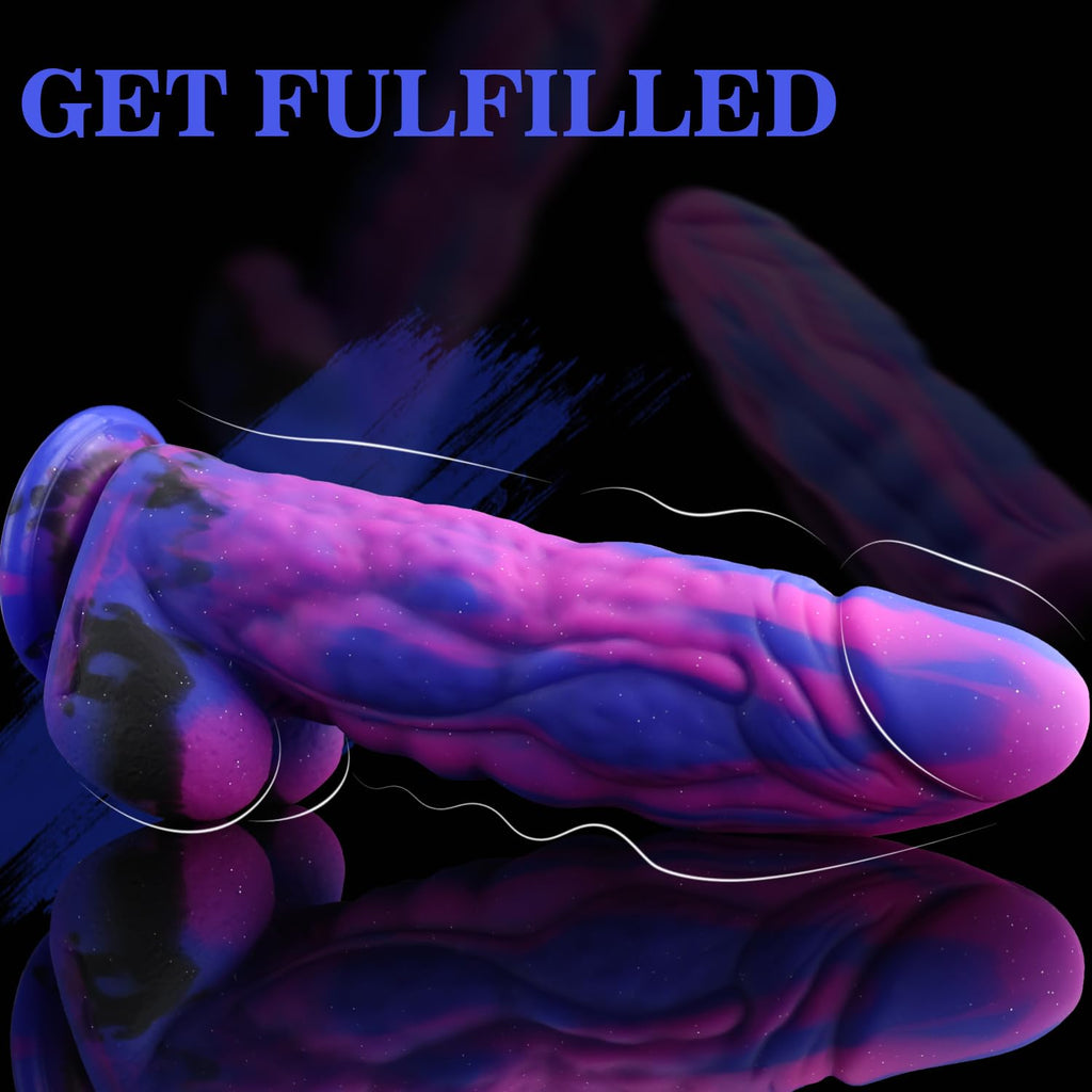 9.5'' Huge Realistic G-Spot Anal Dildo, Ex-Thick (7.5'' Girth), Suction Cup