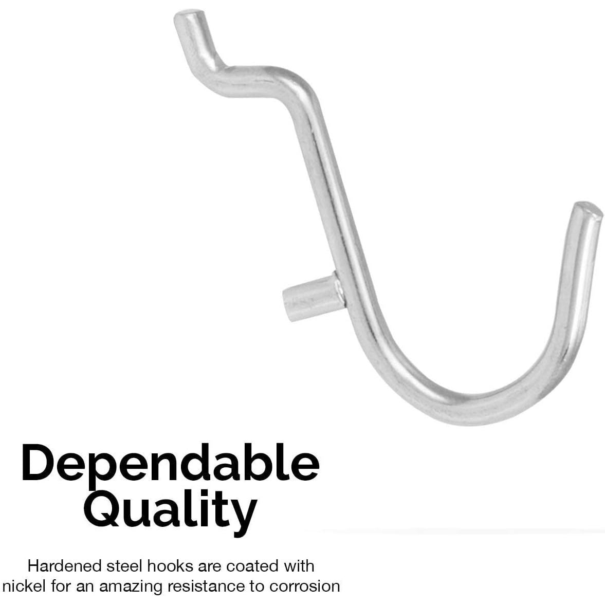 Buy now Hiltex 53106 Pegboard Hook Assortment Set, 50 Piece Heavy Duty, Pegboard Hooks for Tools, Garage & Workshops Hooks and Holders, Accessories for Craft Room, Wall Storage Shelving Peg Hooks at indiglob india