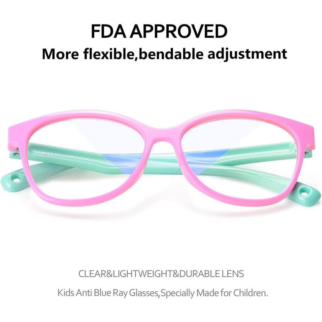 Buy now Blue Light Glasses for Kids Girls Boys with Cute Car Case, UV400 Protection, Anti Blue Ray Age3-12 at indiglob india