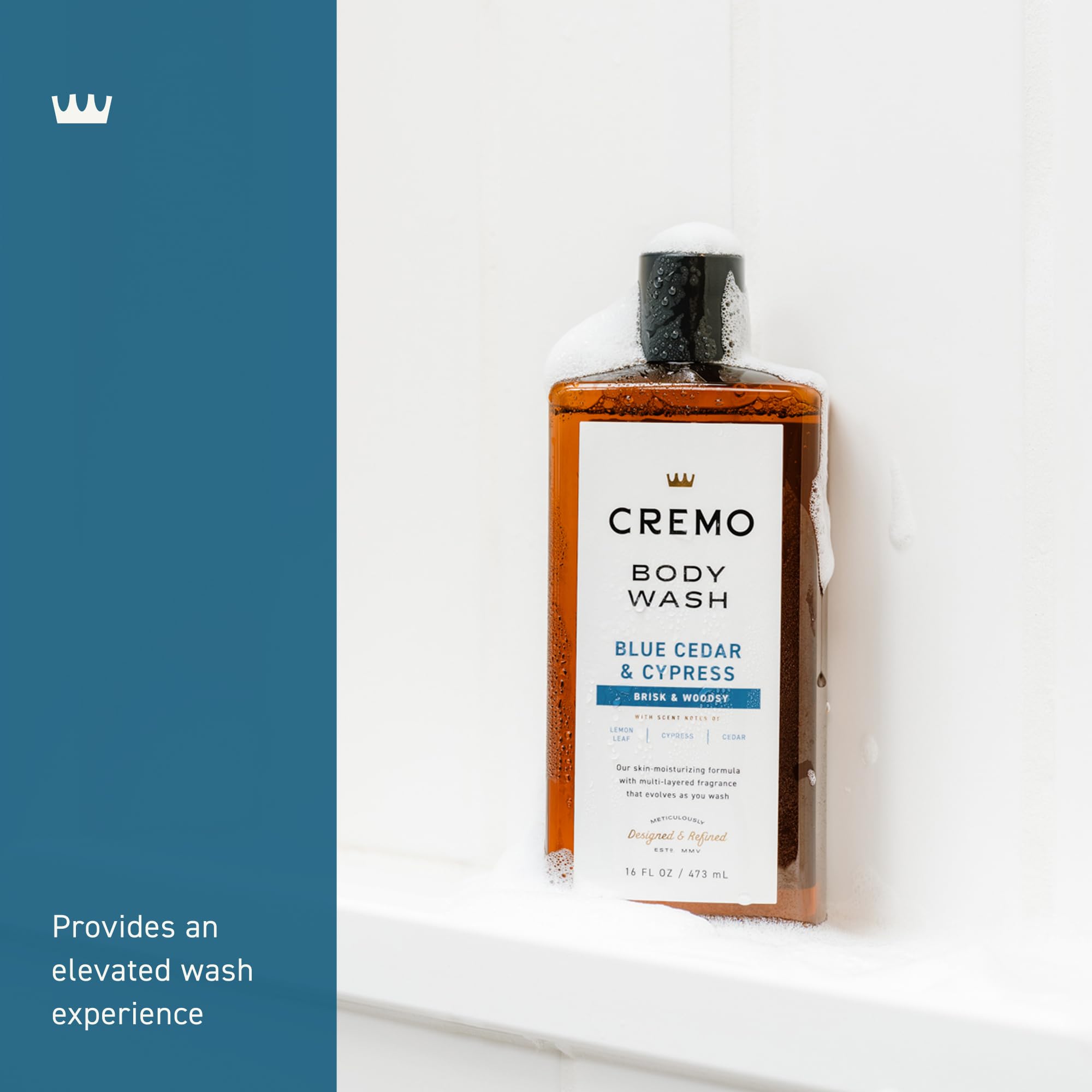 Buy now Cremo Body Wash Men, A Woodsy Scent with Notes of Lemon Peel, Cypress and Cedar, 16 Fl Oz at indiglob india