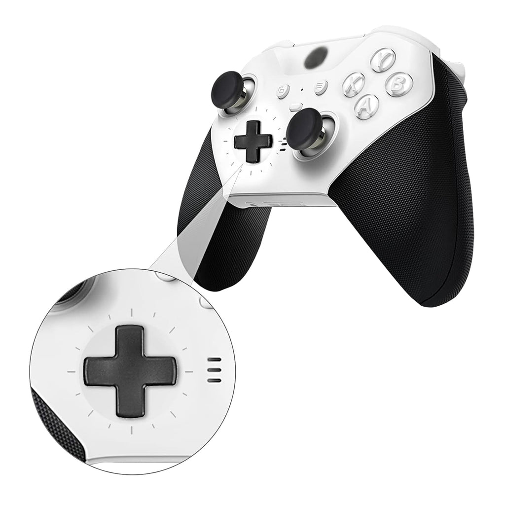 Buy now Metal Replacement Thumbsticks for Xbox Elite Controller Series 2 Core, Component Pack Includes 4 Swap Magnetic Joysticks, 4 Paddles, 1 Standard D-Pads, Accessories Parts for Xbox One Elite 2(Black) at indiglob india
