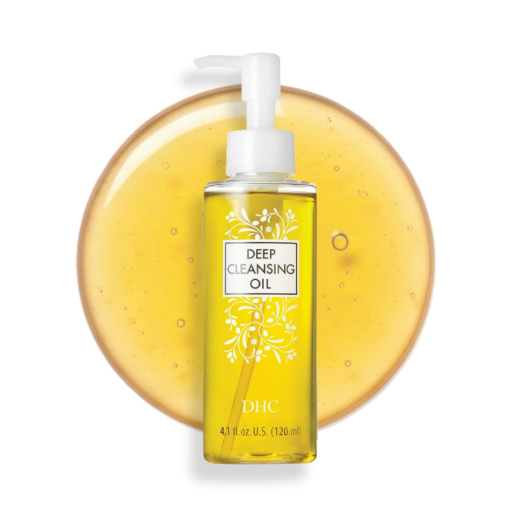 DHC Deep Cleansing Oil, Makeup Remover, Gentle Oil Cleanser, 6.7 oz | Facial Cleansing Oil, Blackhead Remover, Cleanses without Clogging Pores, Residue-Free, Fragrance and Colorant Free