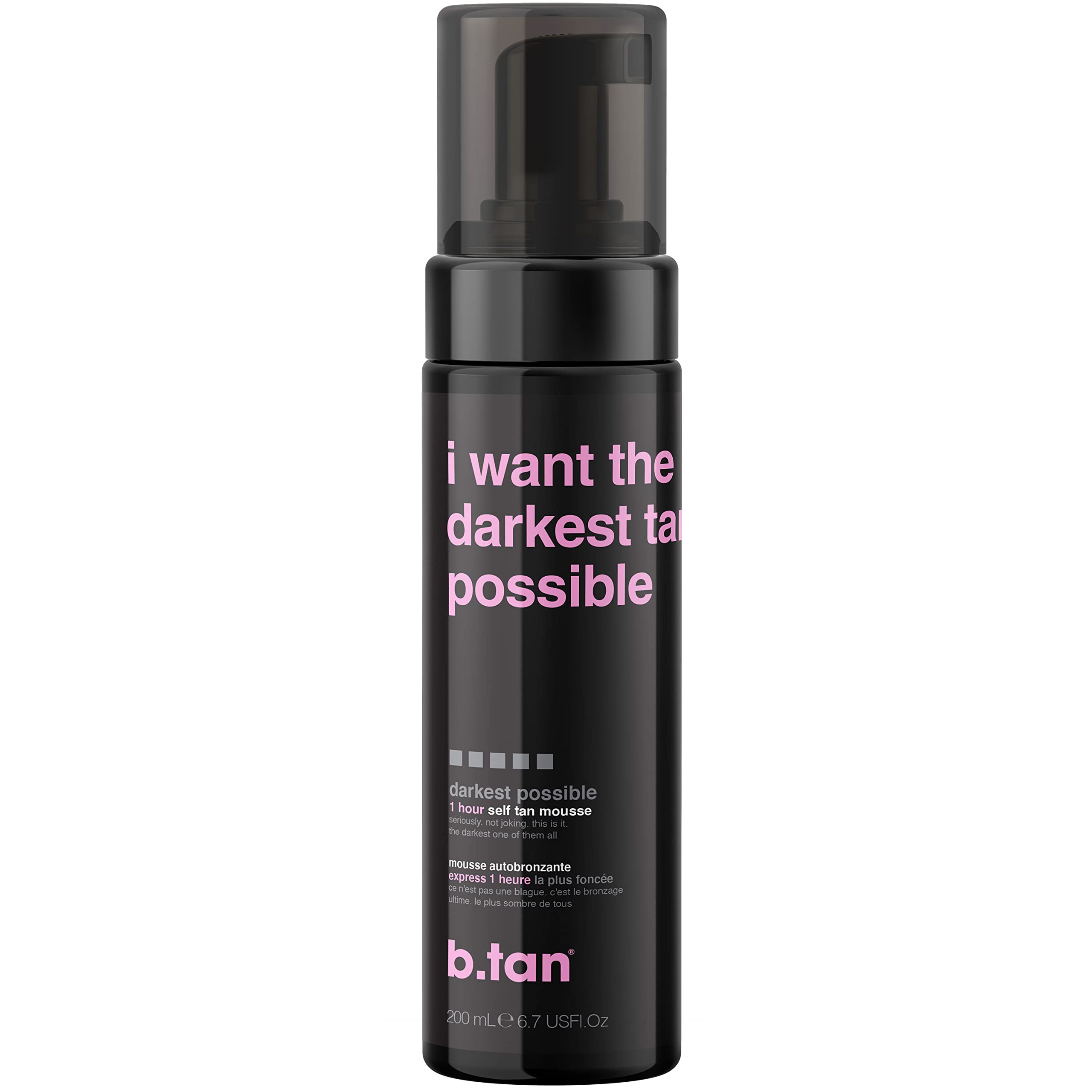 Buy now b.tan Dark Self Tanner Mousse | Get Tanned - Best, 1 Hour Express Sunless Tanning Foam, No Fake Tan Smell, Ultra Dark Bronzing Glow, Face & Body, Vegan, Cruelty Free, 6.7 Fl Oz at indiglob india