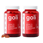 Goli Apple Cider Vinegar Gummies - Worlds First ACV Gummy with Vitamin B12, Beetroot & Pomegranate - Vegan, Non-GMO, Gluten-Free, 120 Count (2 Pack)