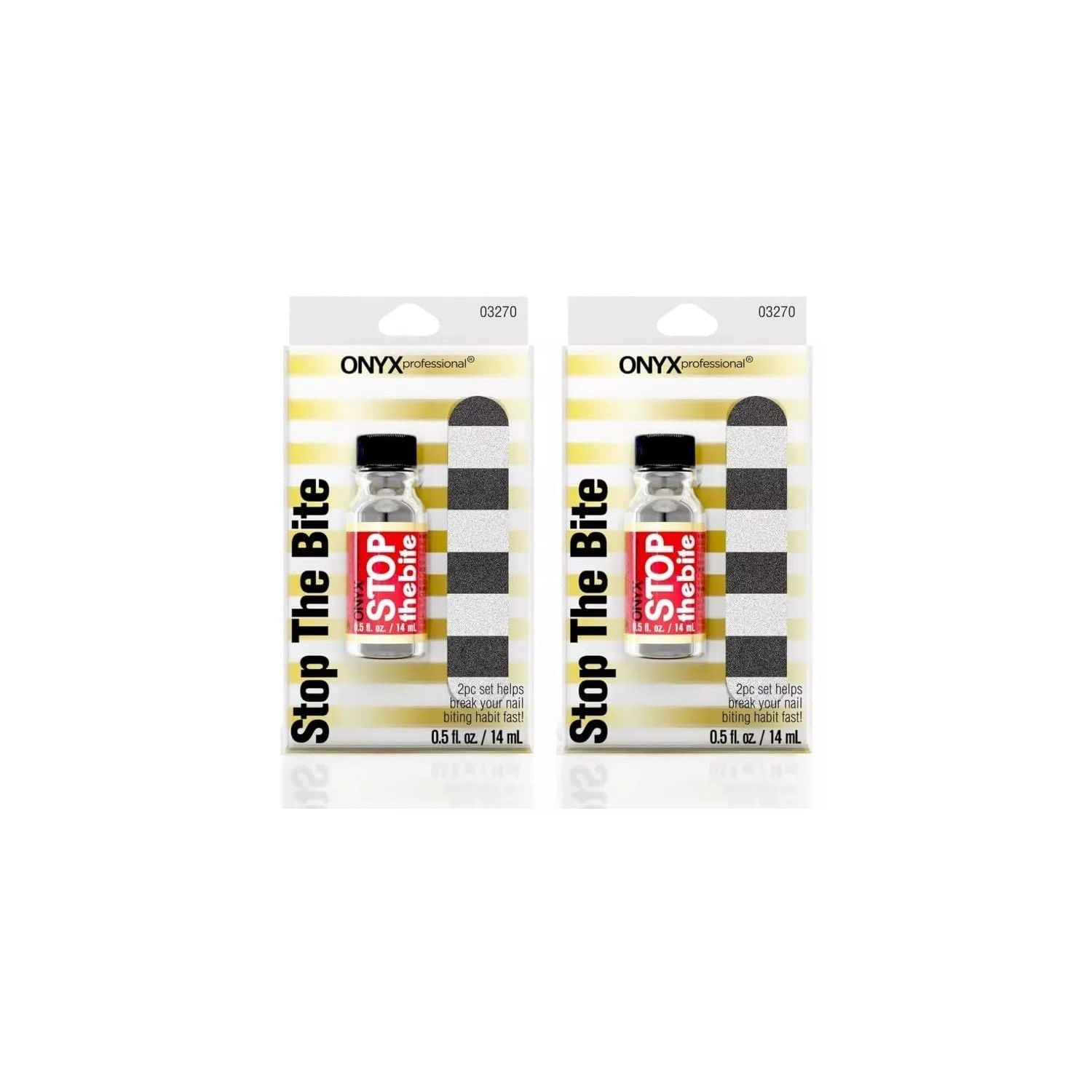 Buy now Onyx Professional Stop the Bite Nail Biting Prevention Polish, 0.5 Fl Oz - Made in USA, Stop Nail Biting, No Bite Nail Polish, Thumb Sucking Deterrent 0.5 Fl Oz (Pack of 2) at indiglob india