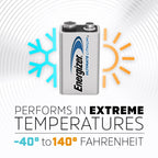 Energizer Ultimate Lithium 9V Batteries (2 Pack), 9 Volt Lithium Batteries