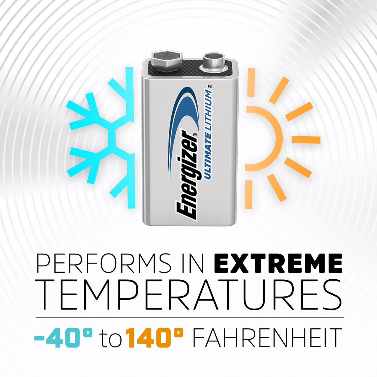 Energizer Ultimate Lithium 9V Batteries (2 Pack), 9 Volt Lithium Batteries