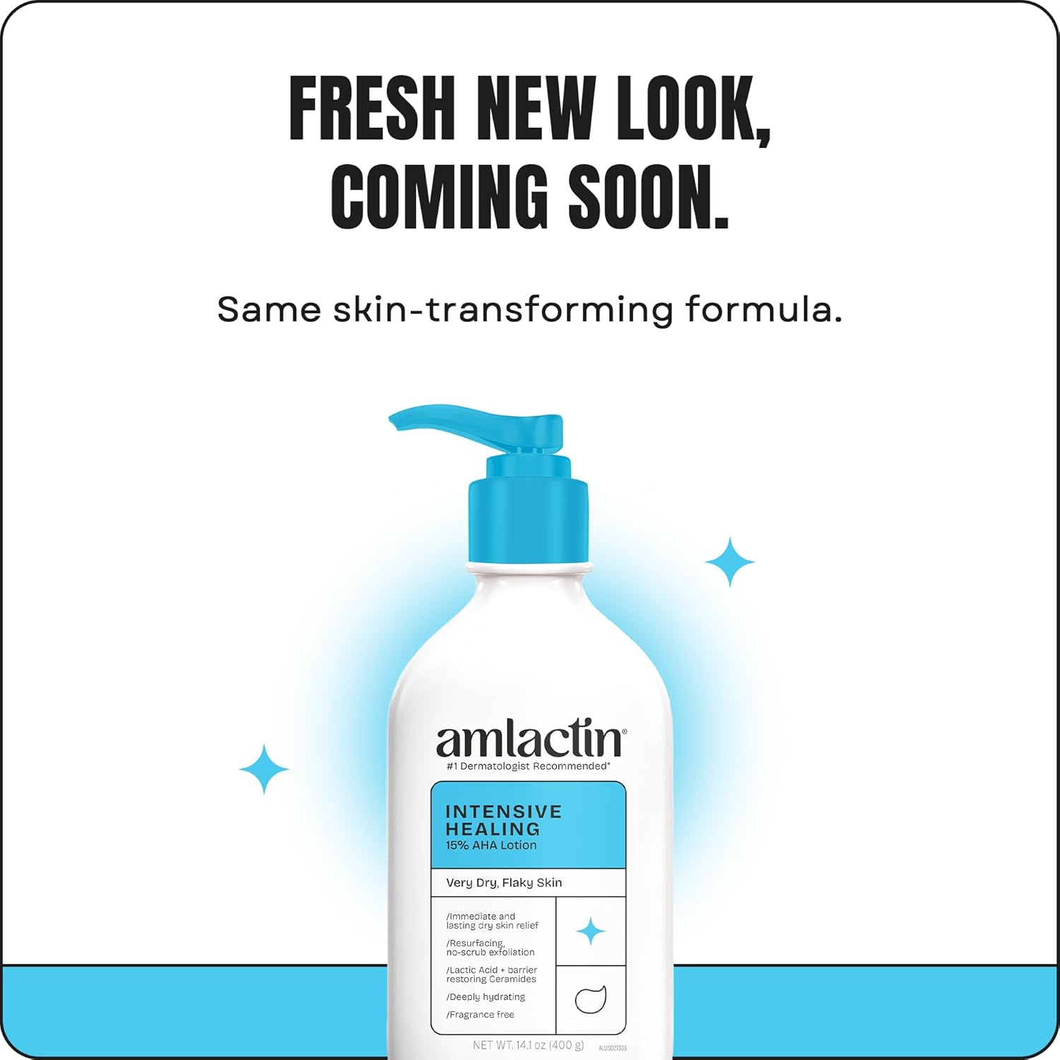 Buy now AmLactin Intensive Healing Body Lotion for Dry Skin, 14.1 oz Pump Bottle, 2-in-1 Exfoliator & Moisturizer with Ceramides & 15% Lactic Acid for Relief from Dry Skin (Packaging May Vary) at indiglob india