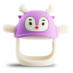 Buy now Smily Mia Baby Teething Toys for 0-6Months, Teethers for Babies 3-6Months | Penguin Teether | Hand Teether |Teething Mittens for Teething Relief, Baby Pacifier |New Born Essentials, Light Blue at indiglob india
