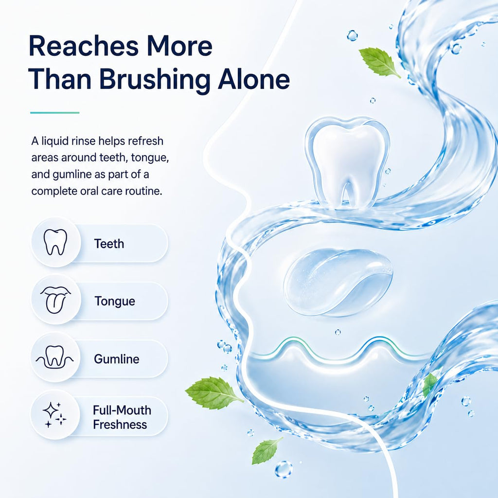 Lumine Organics Mouthwash, Hydrogen Peroxide Mouth Rinse Refreshing Mint Flavor, Helps Rinse Away Everyday Surface Stains 6.76 fl oz