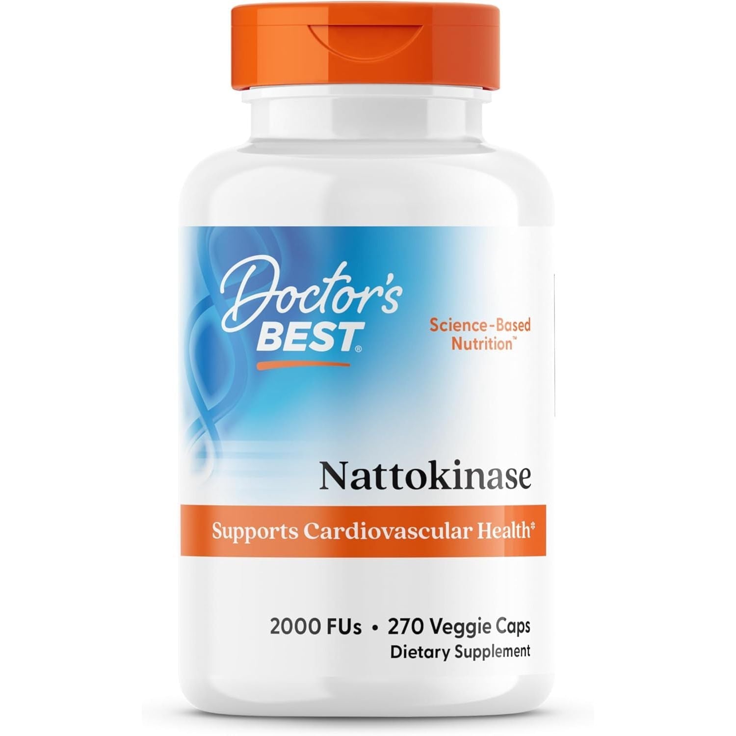 Buy now Doctor's Best Nattokinase, Non-GMO, Vegan, Gluten Free, 270 Veggie Caps at indiglob india